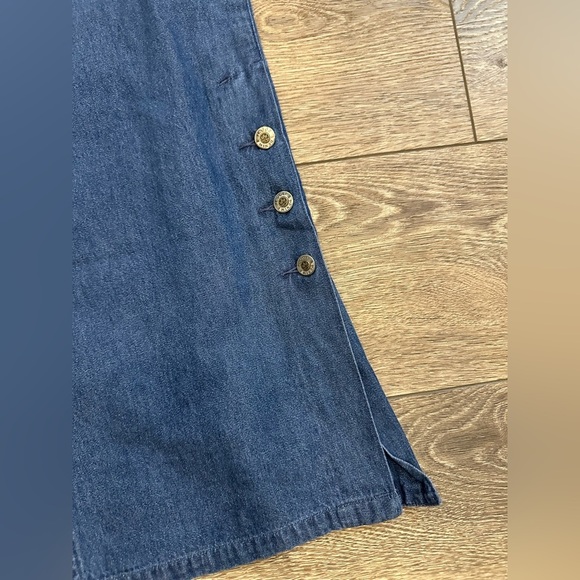 Jaggs Denim Vintage Midi Skirt with Button Accents pencil M Cotton - Picture 2 of 4